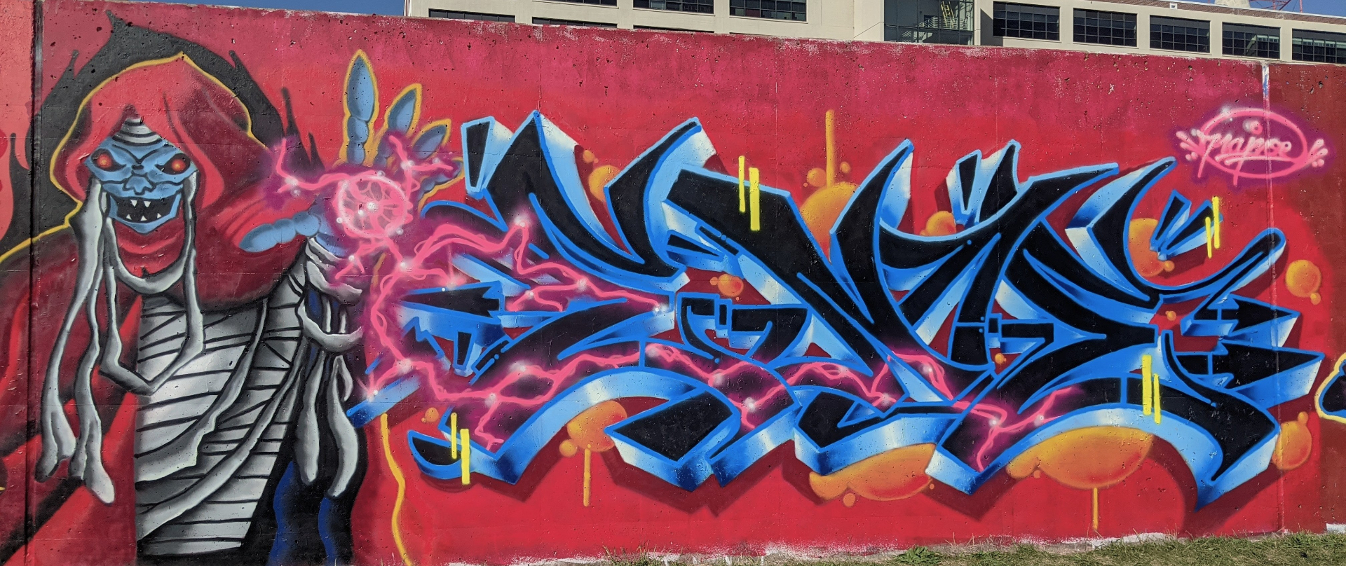 Thundercats_Nanoe — exterior mural by The 4th Wall Studio in Des Moines, 2022